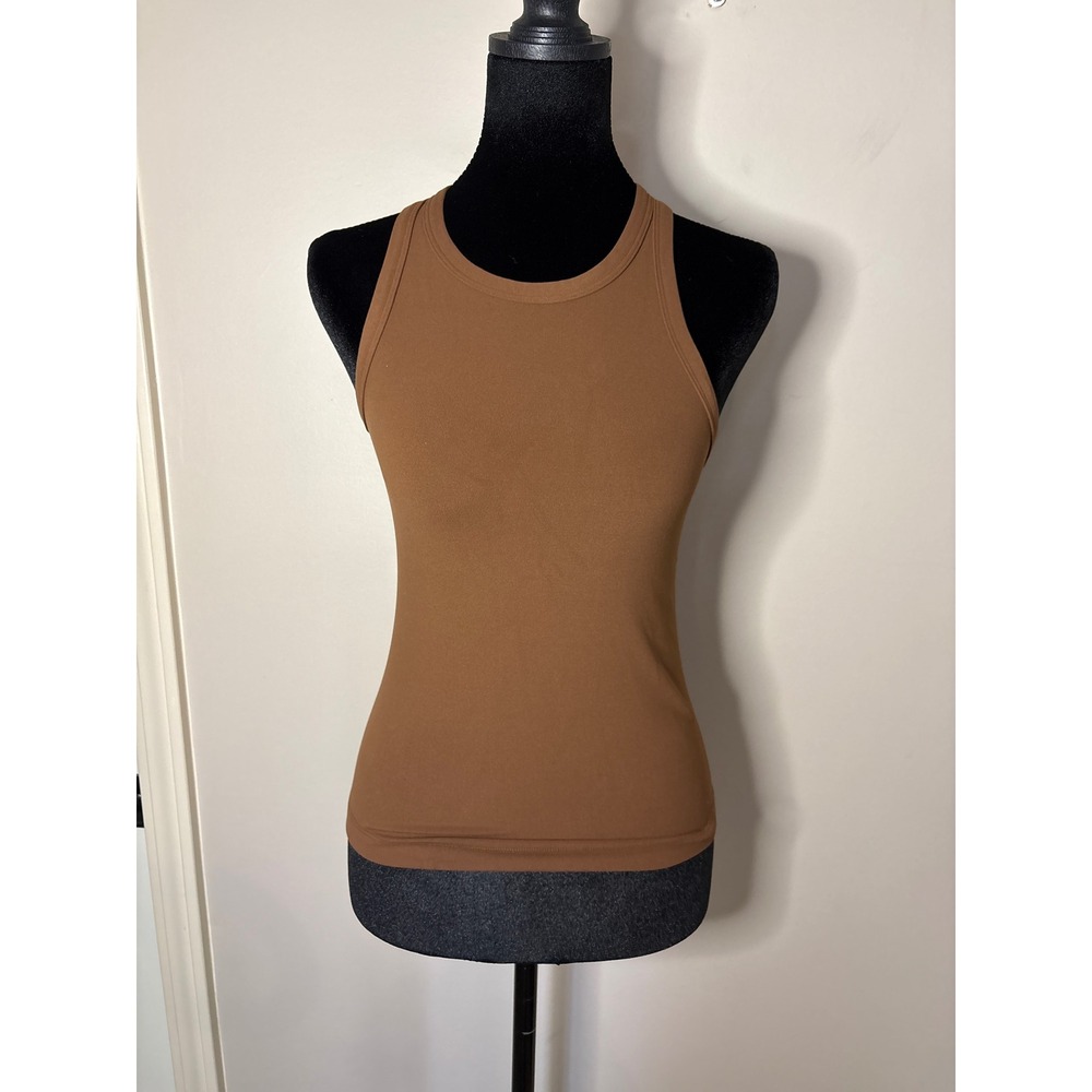 Lululemon Align Waist-Length Racerback Tank Top Roasted Brown Size 4
